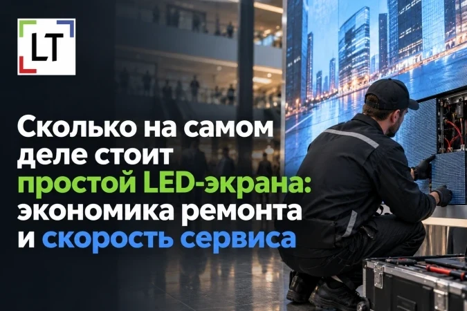 Сколько на самом деле стоит простой LED-экрана: экономика ремонта и скорость сервиса